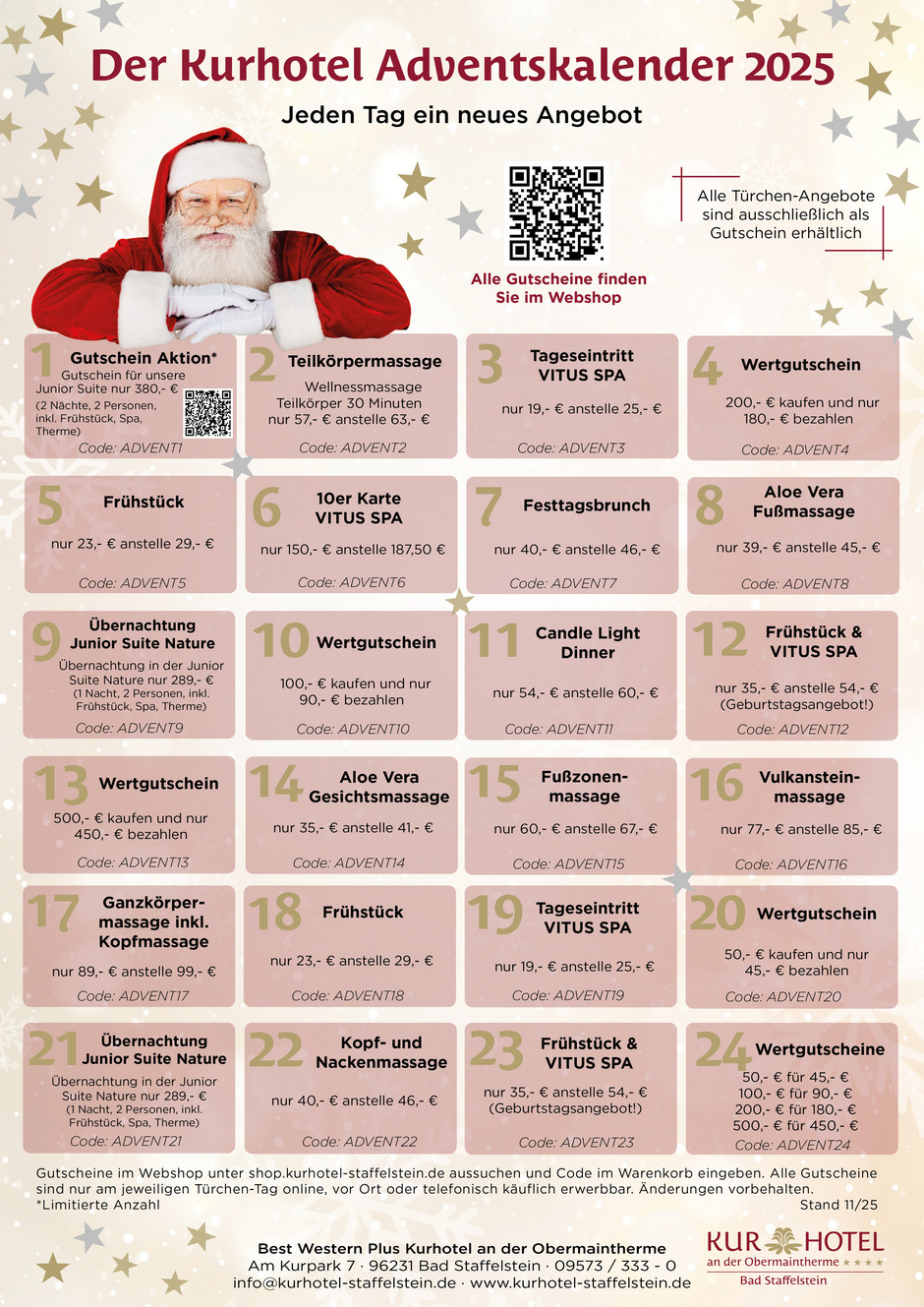 Der Kurhotel Adventskalender